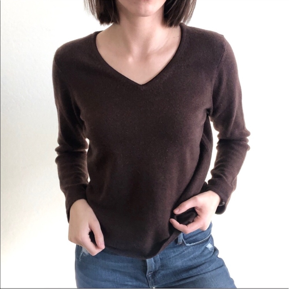 Talbots Cashmere V Neck Sweater